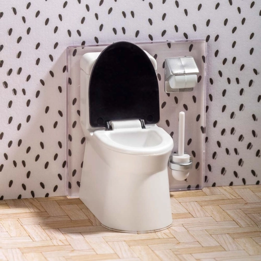 WC e accessori come in un vero bagno