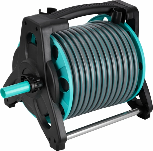 Avvolgitubo con supporto per ordine senza grovigli