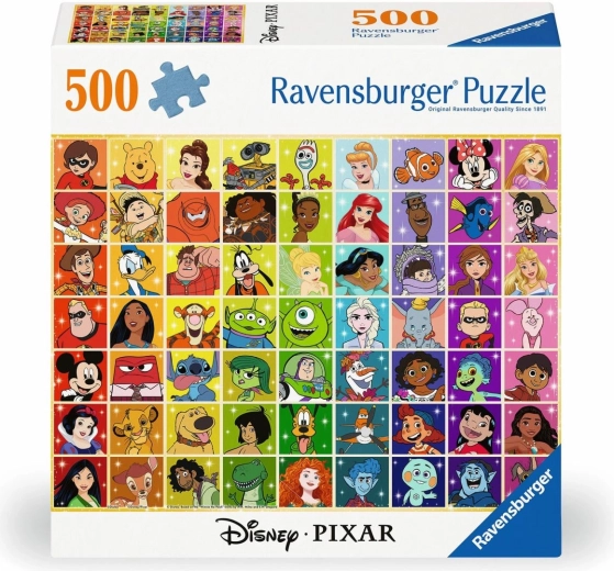 Puzzle Ravensburger Disney: personaggi 500 pezzi