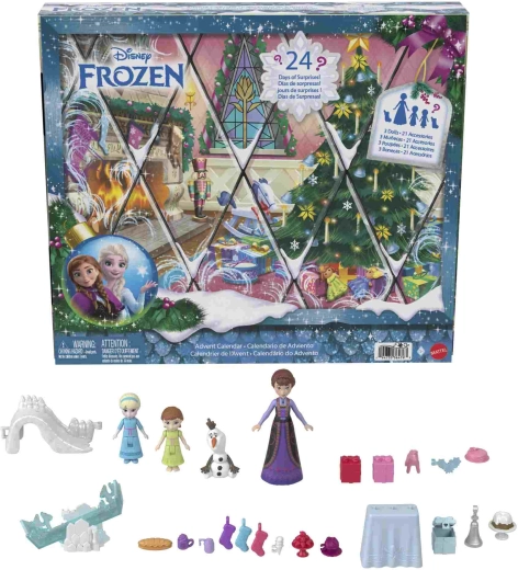 Calendario dell'Avvento Frozen con bamboline