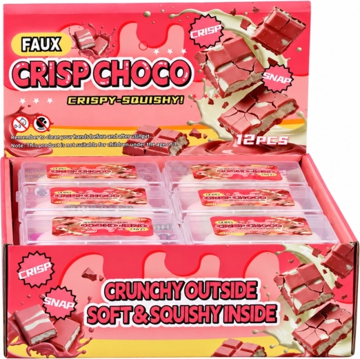 Originale motivo a forma di cioccolato bianco