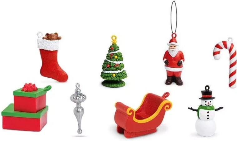 8 mini figurine natalizie in un’unica confezione