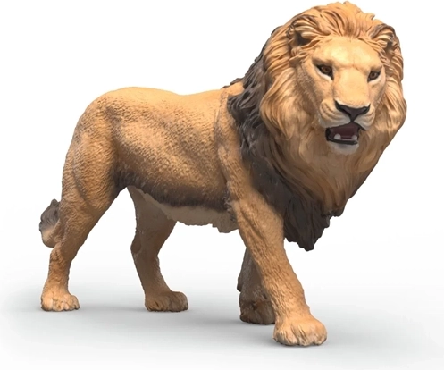 Statuetta realistica di leone