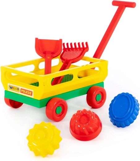 Carrellino per bambini con set da sabbia - 1 pezzo