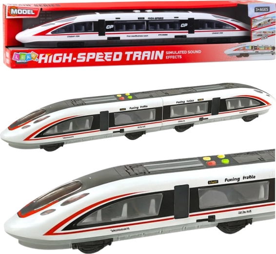 Treno passeggeri rapido FUXING con porte apribili, luci e suoni
