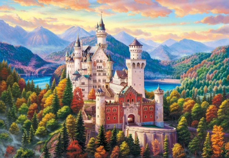 Puzzle Castello tra le montagne 1000 pezzi BLUEBIRD
