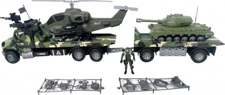 Trattore militare con soldato 80 cm