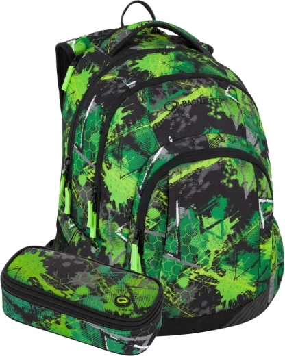 Set per studenti Bagmaster Lincoln verde-nero