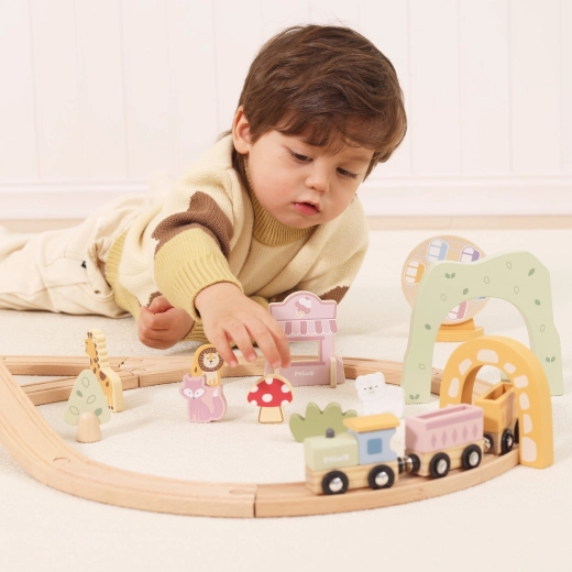 Locomotiva e vagoni magnetici