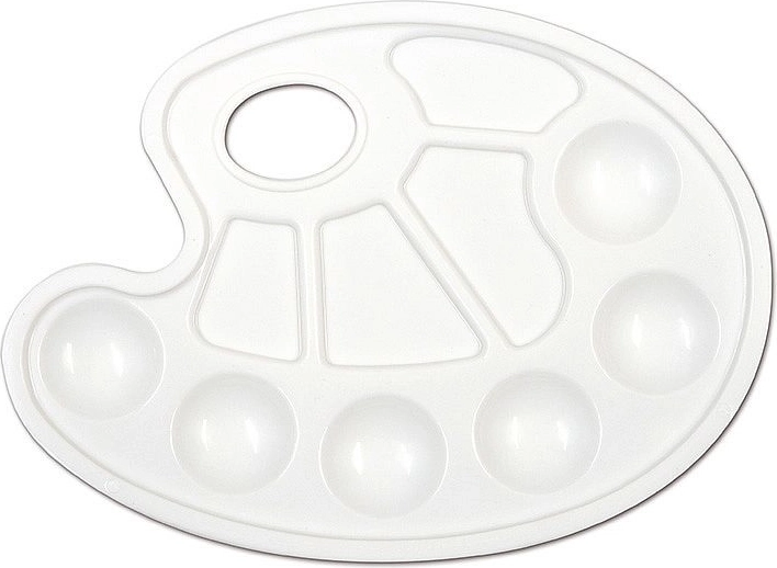 Tavolozza per pittura CONCORDE bianca, 10 vaschette