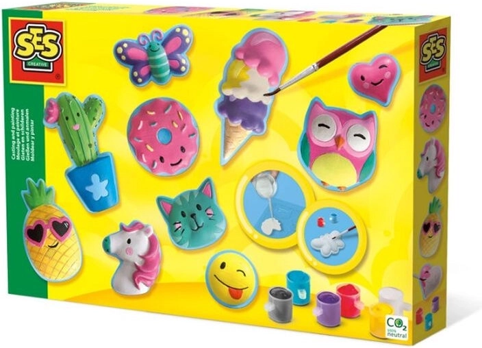 Kit creativo SES – calchi in gesso con personaggi divertenti