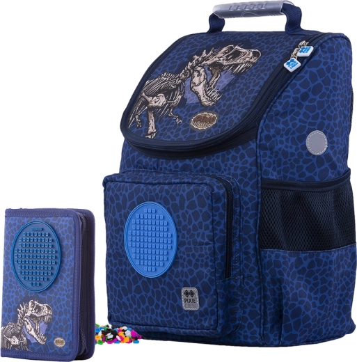 Set scuola Pixie Crew cartella e astuccio Dino 2 in 1