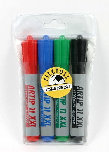 Pennarelli per flipchart ICO 11 XXL, set da 4 pezzi
