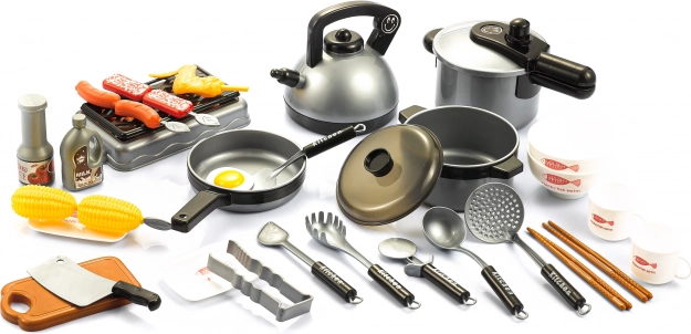 Set per barbecue e cucina per bambini, 69 pezzi