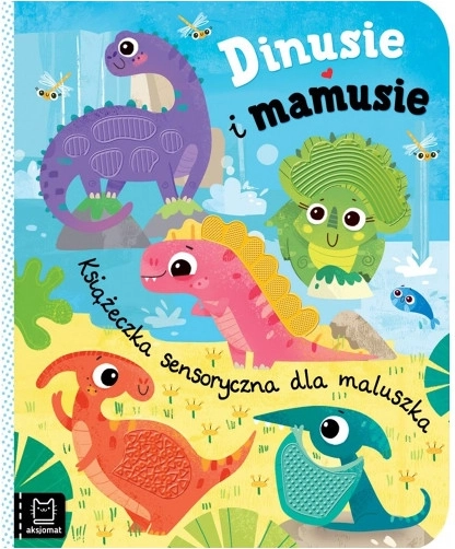 Dinusie e mamme – libro sensoriale per i più piccoli con elementi in silicone