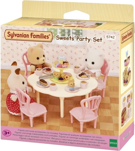 Sylvanian Families tavolo, sedie e dolci – set da tè per personaggi