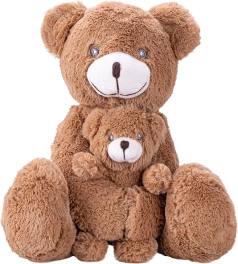 Orso di peluche con cucciolo 30 cm
