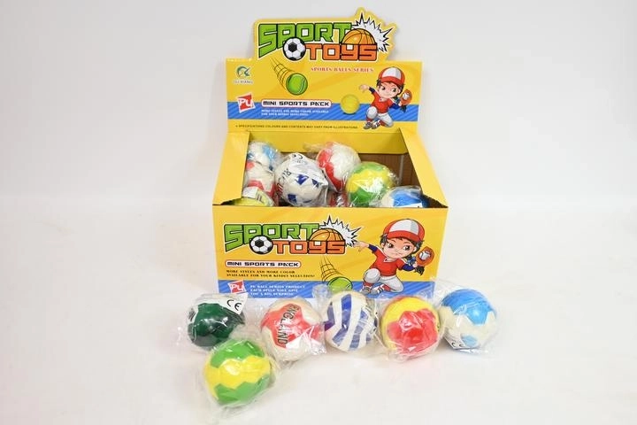 Mini pallina in schiuma con motivo delle bandiere dei Mondiali 6 cm