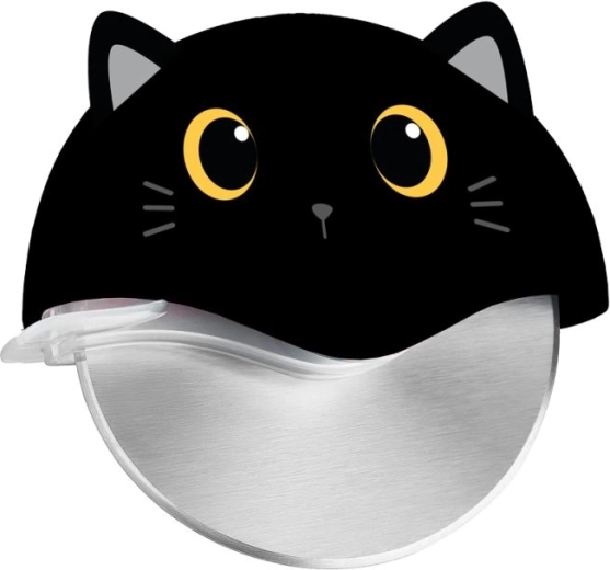Tagliapizza con motivo a forma di gatto
