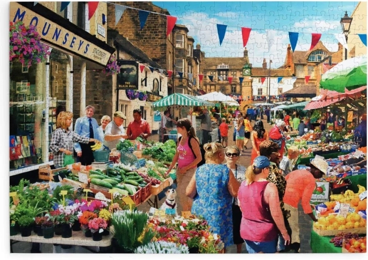 Puzzle Mercato di strada 500 pezzi