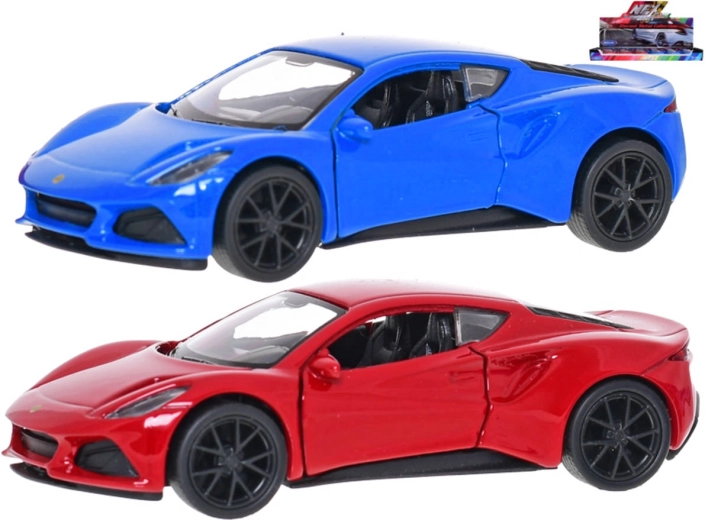 Modello di auto in metallo Lotus Emira 12 cm con meccanismo pull-back - 1 pezzo