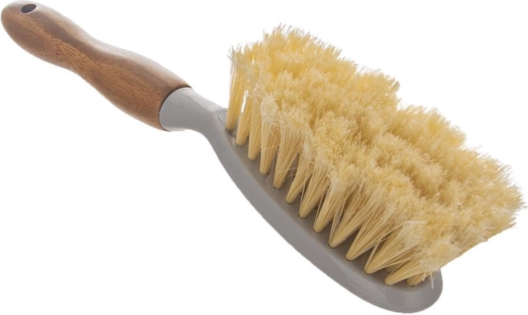 Spazzola ergonomica con manico in bambù