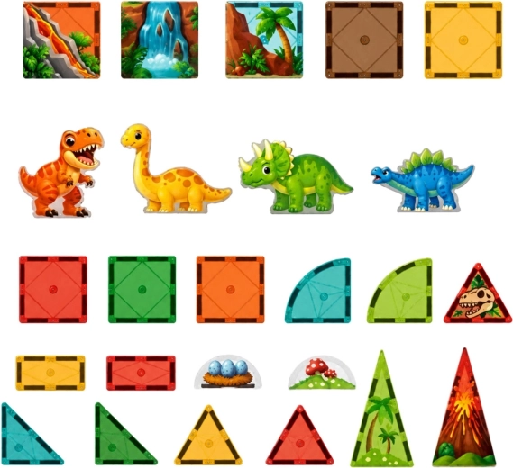31 pezzi per forme, colori e apprendimento creativo