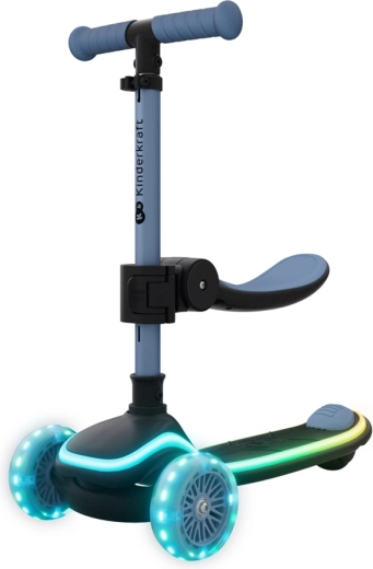 2 in 1: cavalcabile con seduta e monopattino