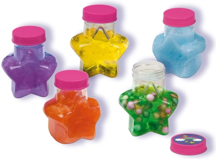 Contenitorini a forma di stella per conservare lo slime