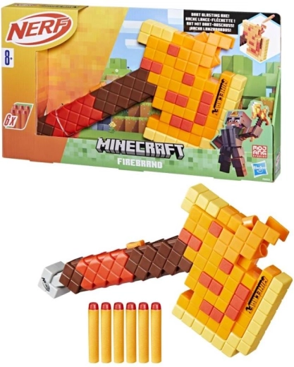 Nerf Minecraft Ascia Infuocata