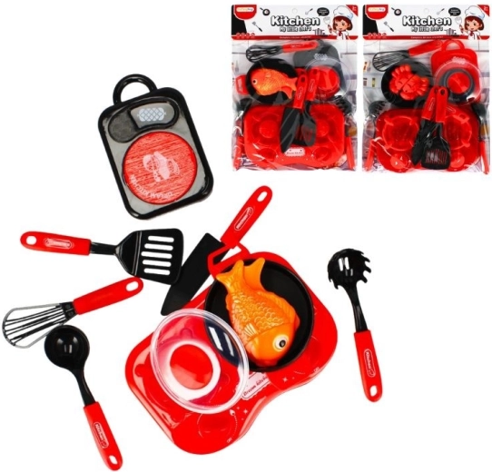 Cucina giocattolo per bambini – fornello con due piastre e accessori (2 varianti)