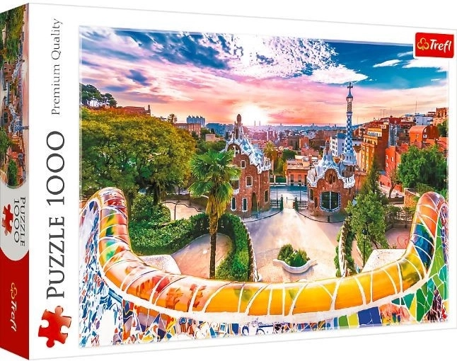 puzzle 1000 pezzi – tramonto su BARCELLONA
