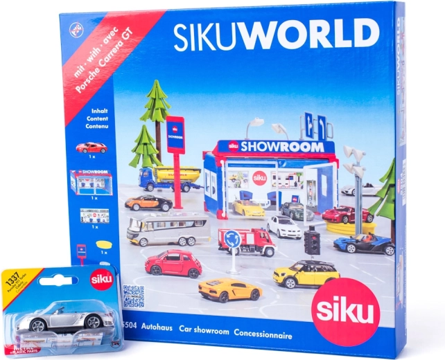 SIKU World autosalone con macchinina Porsche 911 Turbo