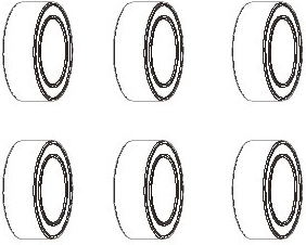 Cuscinetto a sfere JAMARA 6 × 10 × 3 mm - 1 pezzo