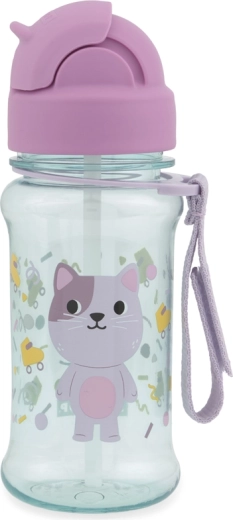 Skip Hop borraccia con cannuccia Besties Squad gattina 355 ml