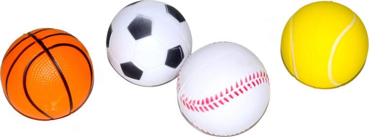 Mini pallina in schiuma gommata 6,5 cm - 1 pezzo