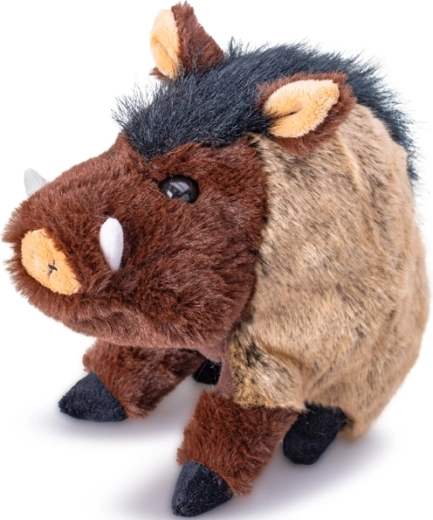 Cinghiale di peluche 22 cm – giocattolo realistico seduto