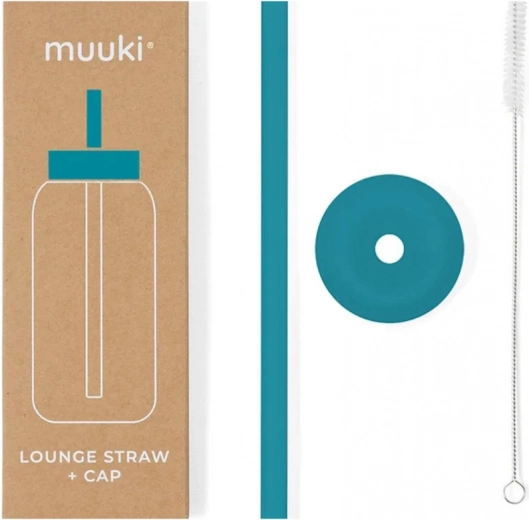 Muuki Lounge cannuccia e coperchio nel colore Blu Tahiti