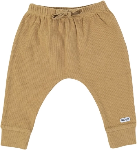 Pantaloni in felpa di cotone Lodger jogger nomad rib honey, taglia 56