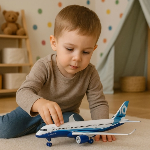 Luci LED e suoni dell’aereo