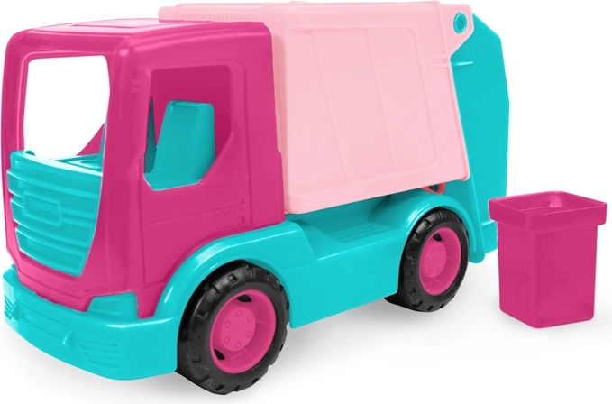 Camion della spazzatura Wader TechTruck rosa