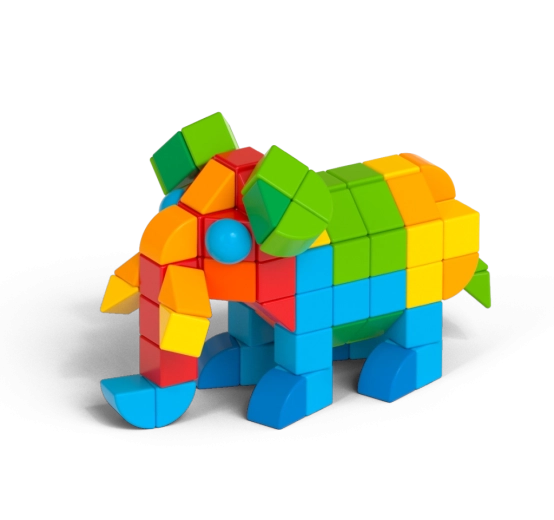Modelli colorati pieni di fantasia