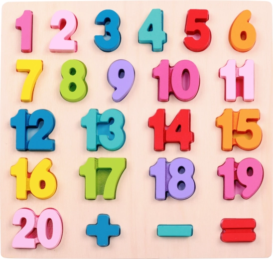 2Kids Toys puzzle in legno a incastro matematica – grande conteggio