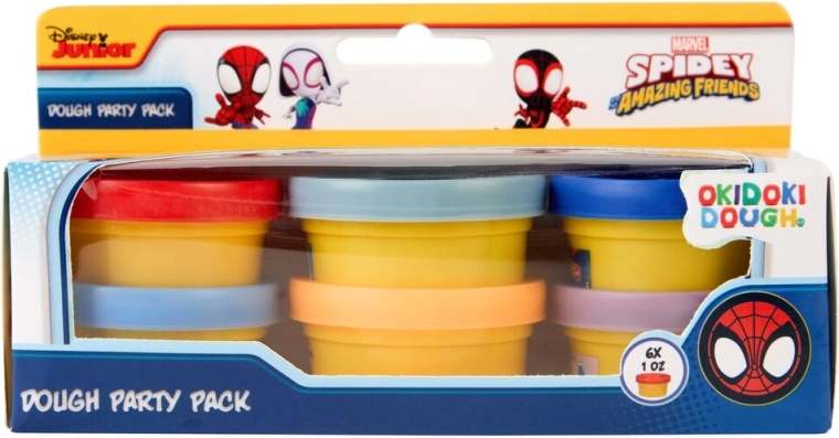 Plastilina da modellare Marvel Spider-Man – set da 6 mini vasetti