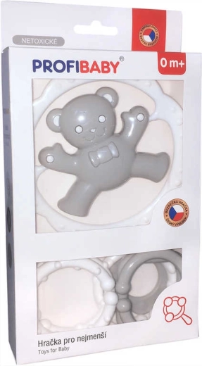 Sonaglio Profibaby orsetto con forme e massaggiagengive per neonati