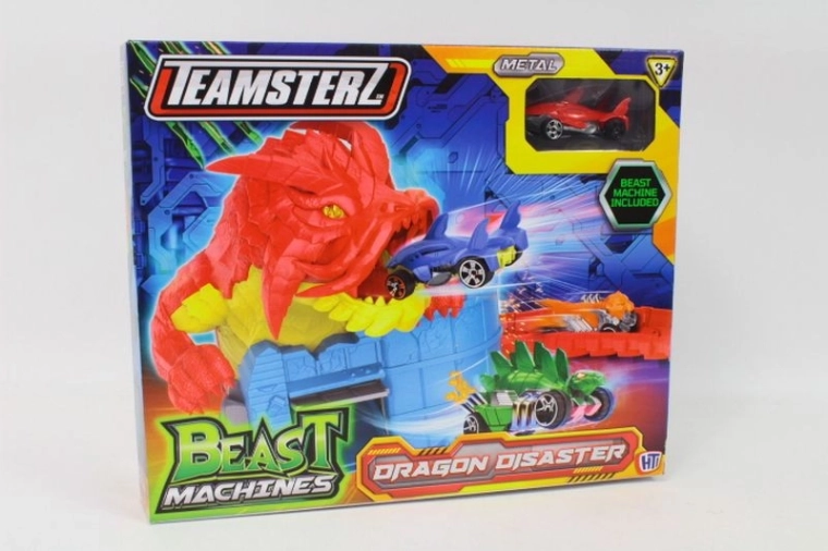 Teamsterz Beast Machines Disastro del Drago – set lanciatore con macchinina