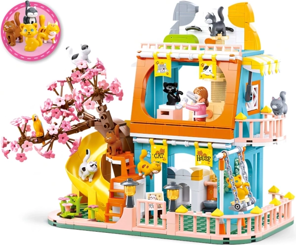 Sluban Casa con Gatti per Ragazze