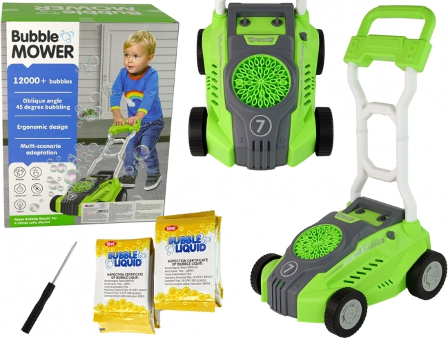 Tosaerba a bolle per bambini verde