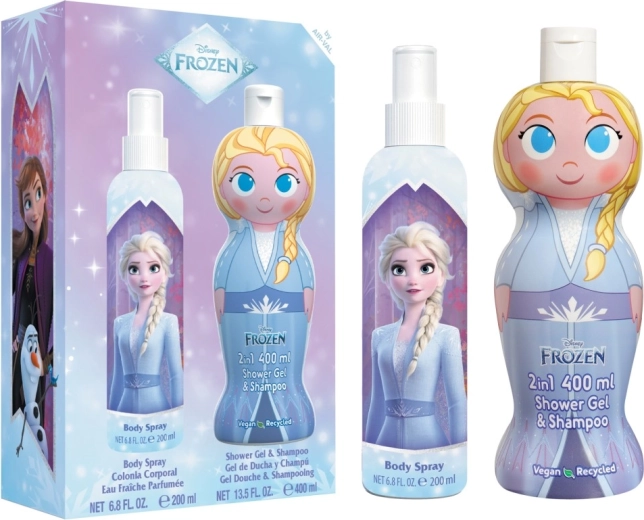Set regalo FROZEN – body spray 200 ml + docciaschiuma e shampoo 2in1 400 ml