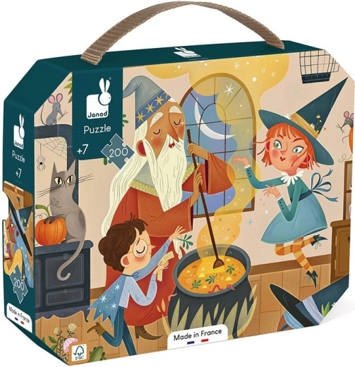 Janod puzzle in valigetta Scuola di magia – 200 pezzi